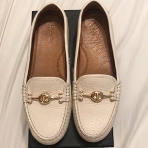 Coach Arlene Pebble Grain Leather Flats